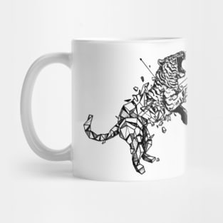 Geometerical Tiger - Tattoo Design Mug